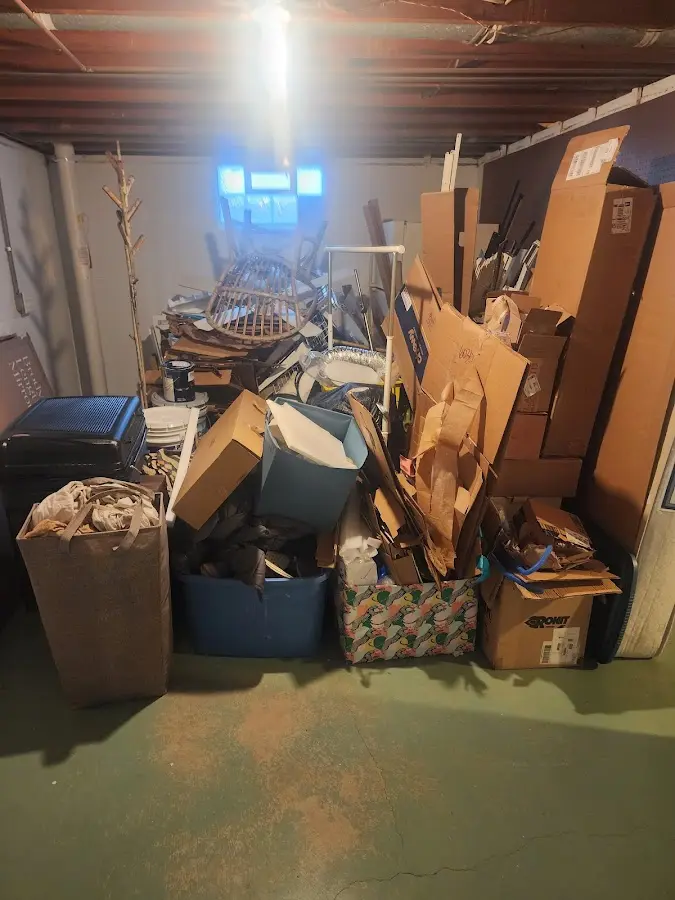 Roll-off dumpster container at job site for Construction Dumpster Rental in Maysville